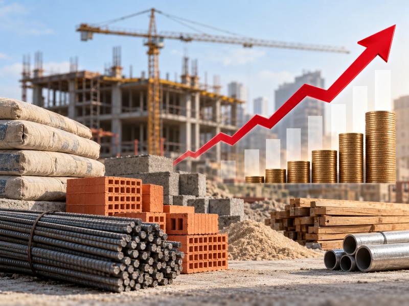 افزایش قیمت مصالح ساختمانی در سال ۱۴۰۵